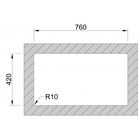 Kuchyňský dřez Sinks Box 780 RO 1,0 mm
