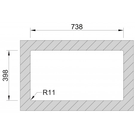 Kuchyňský dřez Sinks Box 780 RO 1,0 mm
