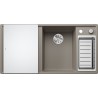 Kuchyňský dřez Blanco Axia III 6 S Tartufo, pravý, se skleněnou krájecí deskou a miskou