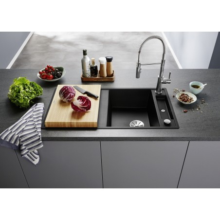 Kuchyňský dřez Blanco Axia III 5 S Antracit, s dřevěnou krájecí deskou