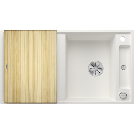 Kuchyňský dřez Blanco Axia III 5 S Bílá, s dřevěnou krájecí deskou