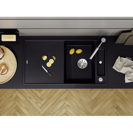 Kuchyňský dřez Blanco Axia III 5 S Tartufo, s dřevěnou krájecí deskou