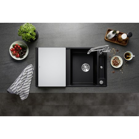 Kuchyňský dřez Blanco Axia III 5 S Bílá, se skleněnou krájecí deskou