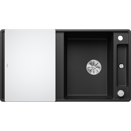 Kuchyňský dřez Blanco Axia III 5 S-F Antracit, se skleněnou krájecí deskou