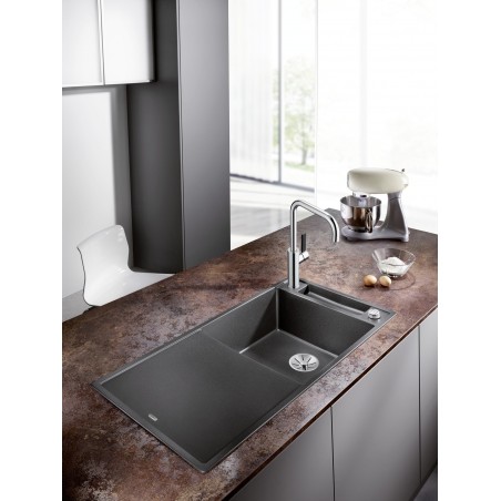 Kuchyňský dřez Blanco Axia III XL 6 S Antracit, s dřevěnou krájecí deskou