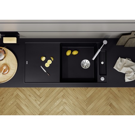 Kuchyňský dřez Blanco Axia III XL 6 S-F Černá, se skleněnou krájecí deskou