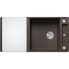 Kuchyňský dřez Blanco Axia III XL 6 S-F Kávová, se skleněnou krájecí deskou