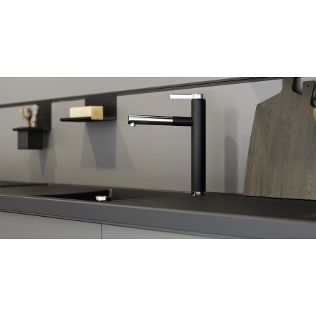 Kuchyňský dřez Blanco Axia III XL 6 S-F Kávová, se skleněnou krájecí deskou