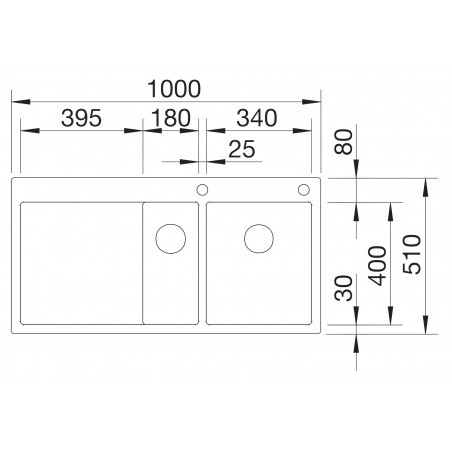 Kuchyňský dřez Blanco Claron 6 S-IF Hedvábný lesk, pravý