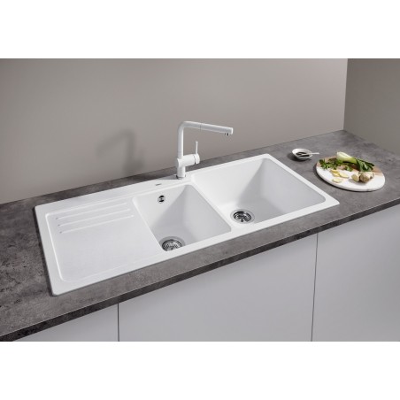 Kuchyňský dřez Blanco Naya 8 S Šedá skála, pravý