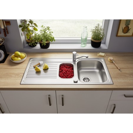Kuchyňský dřez Blanco Tipo II 6 S Přírodní lesk, s excentrem a miskou