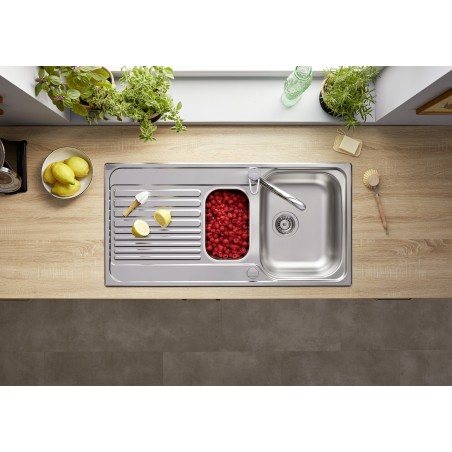 Kuchyňský dřez Blanco Tipo II 6 S Přírodní lesk, s excentrem a miskou