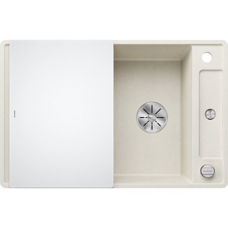 Kuchyňský dřez Blanco Axia III 45 S-F Bílá soft, se skleněnou krájecí deskou