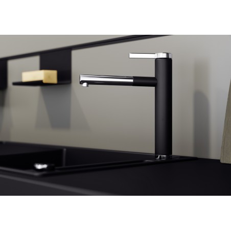 Kuchyňská baterie Blanco Linee-S Šedá vulkán