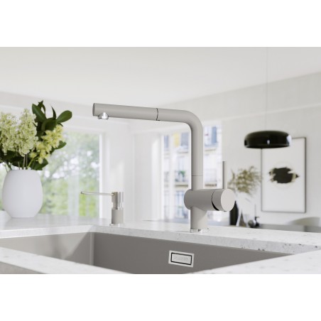 Kuchyňská baterie Blanco Linus-S Šedá vulkán