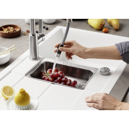 Kuchyňský dřez Blanco Metra 6 S Šedá vulkán, s excentrem a miskou