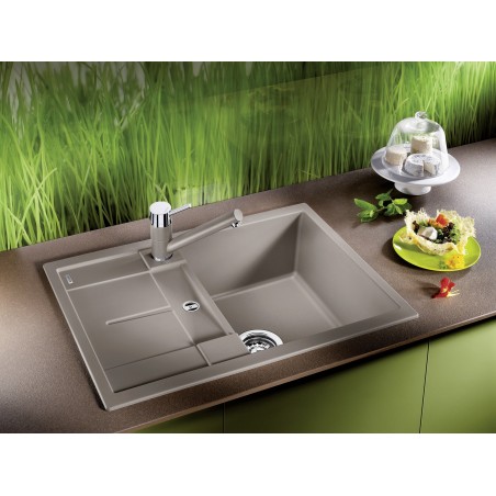 Kuchyňský dřez Blanco Metra 45 S Compact Šedá vulkán, s excentrem