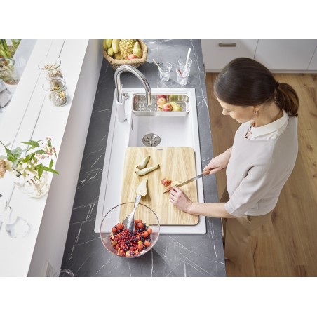 Kuchyňský dřez Blanco Zenar XL 6 S Bílá soft, levý, s excentrem