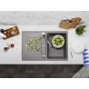Kuchyňský dřez Blanco Zia 45 S Šedá vulkán, s excentrem