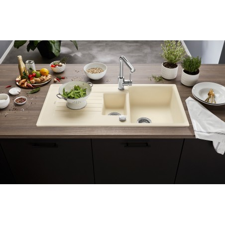 Kuchyňský dřez Blanco Zia 6 S Bílá soft, s excentrem
