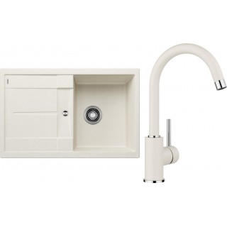 Set Blanco 09-B 25 (dřez Metra 45 S Bílá soft + baterie Mida Bílá soft)