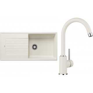 Set Blanco 12-D 25 (dřez Zia XL 6 S Bílá soft + baterie Mida Bílá soft)