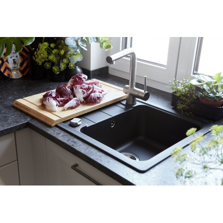 Kuchyňský dřez Schock Formhaus D-100S Onyx, spodní montáž Kuchyňský dřez Schock Formhaus D-100S Onyx, spodní montáž