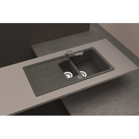 Kuchyňský dřez Schock Formhaus D-150L Asphalt, spodní montáž