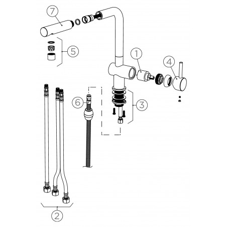 Kuchyňská baterie Schock Epos.120 Bronze, beztlaková