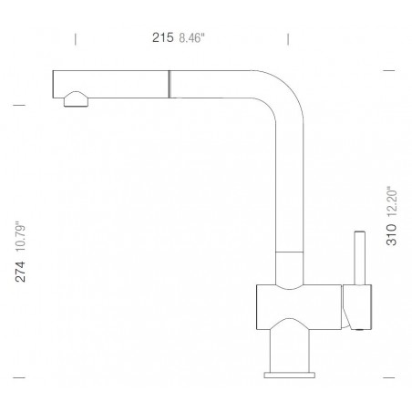 Kuchyňská baterie Schock Epos.120 Magnolia, beztlaková