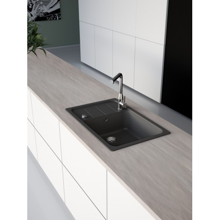 Kuchyňský dřez Schock Formhaus D-100LS Nero, spodní montáž