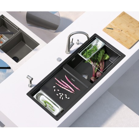 Kuchyňský dřez Schock Prepstation D-150 Day, horní montáž