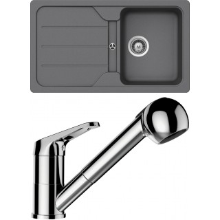 Set Schock S22-7 (dřez Formhaus D-100 Croma + baterie Cosmo.120 Chrom)