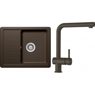 Set Schock S1-1 (dřez Toledo D-100XS Bronze + baterie Epos Bronze)