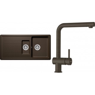 Set Schock S4-1 (dřez Toledo D-150 Bronze + baterie Epos Bronze)