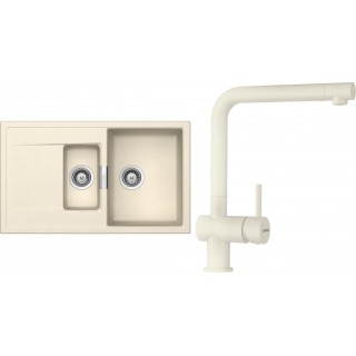 Set Schock S7-1 (dřez Mono D-150 Magnolia + baterie Epos Magnolia)