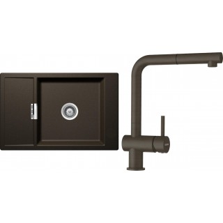 Set Schock S5-2 (dřez Mono D-100XS Bronze + baterie Epos.120 Bronze)