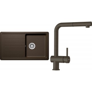 Set Schock S2-2 (dřez Toledo D-100 Bronze + baterie Epos.120 Bronze)