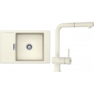 Set Schock S4-2 (dřez Mono D-100XS Magnolia + baterie Epos.120 Magnolia)