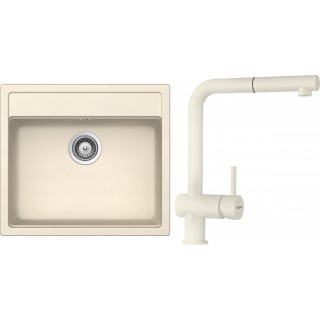 Set Schock S9-2 (dřez Mono N-100 Magnolia + baterie Epos.120 Magnolia)