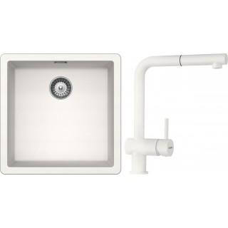 Set Schock S12-2 (dřez Greenwich N-100 Polaris + baterie Epos.120 Polaris)