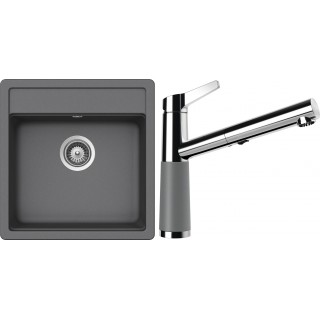 Set Schock S20-7 (dřez Nemo N-100S Croma + baterie SC-510.120 Croma)