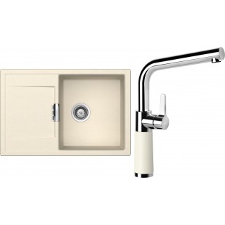 Set Schock S6-10 (dřez Mono D-100 Magnolia + baterie SC-540 Magnolia)