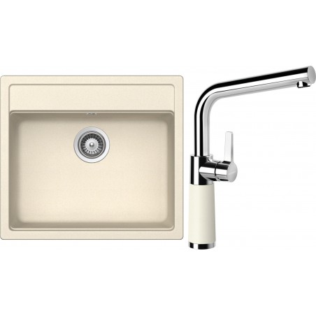 Set Schock S10-6 (dřez Mono N-100 Magnolia + baterie SC-540 Magnolia)