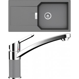 Set Schock S18-5 (dřez Manhattan D-100L Croma + baterie SC-90 Croma)