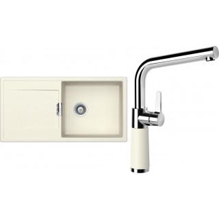 Set Schock S8-10 (dřez Mono D-100L Magnolia + baterie SC-540 Magnolia)