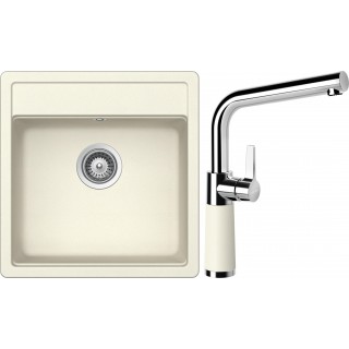 Set Schock S10-10 (dřez Mono N-100S Magnolia + baterie SC-540 Magnolia)