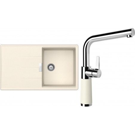 Set Schock S13-6 (dřez Tia D-100 Magnolia + baterie SC-540 Magnolia)