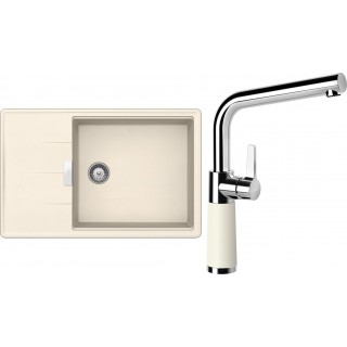 Set Schock S17-10 (dřez Tia D-100LS Magnolia + baterie SC-540 Magnolia)