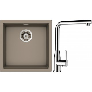 Set Schock S27-12 (dřez Kiruna N-100 Twilight + baterie Keto Masivní nerezová ocel + komponenty...